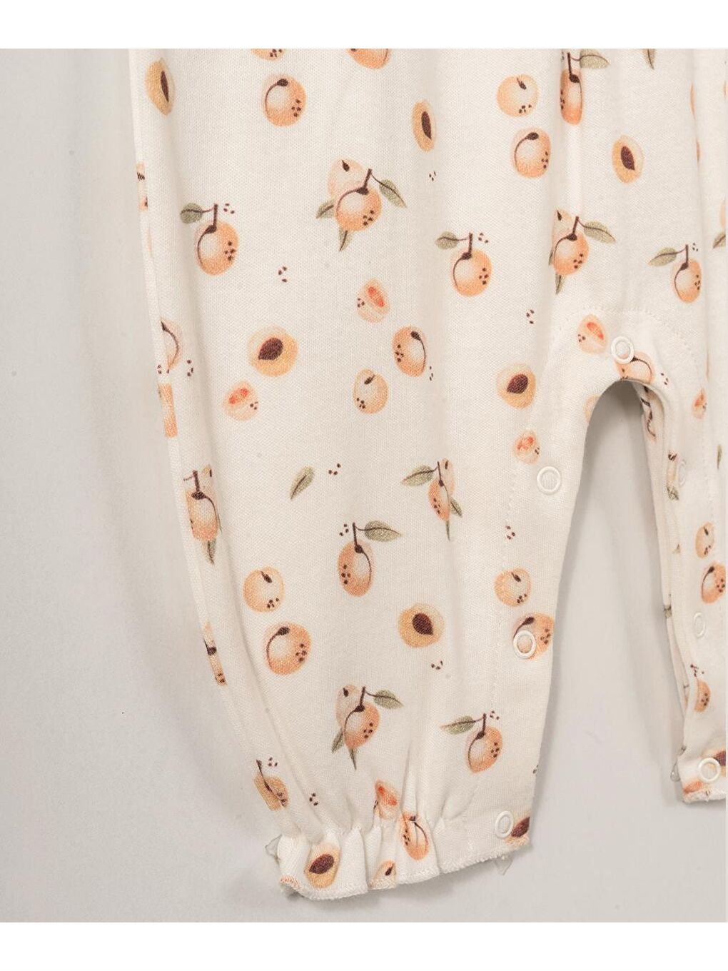 Ekru Apricot Fırfırlı Atlet Tulum-1