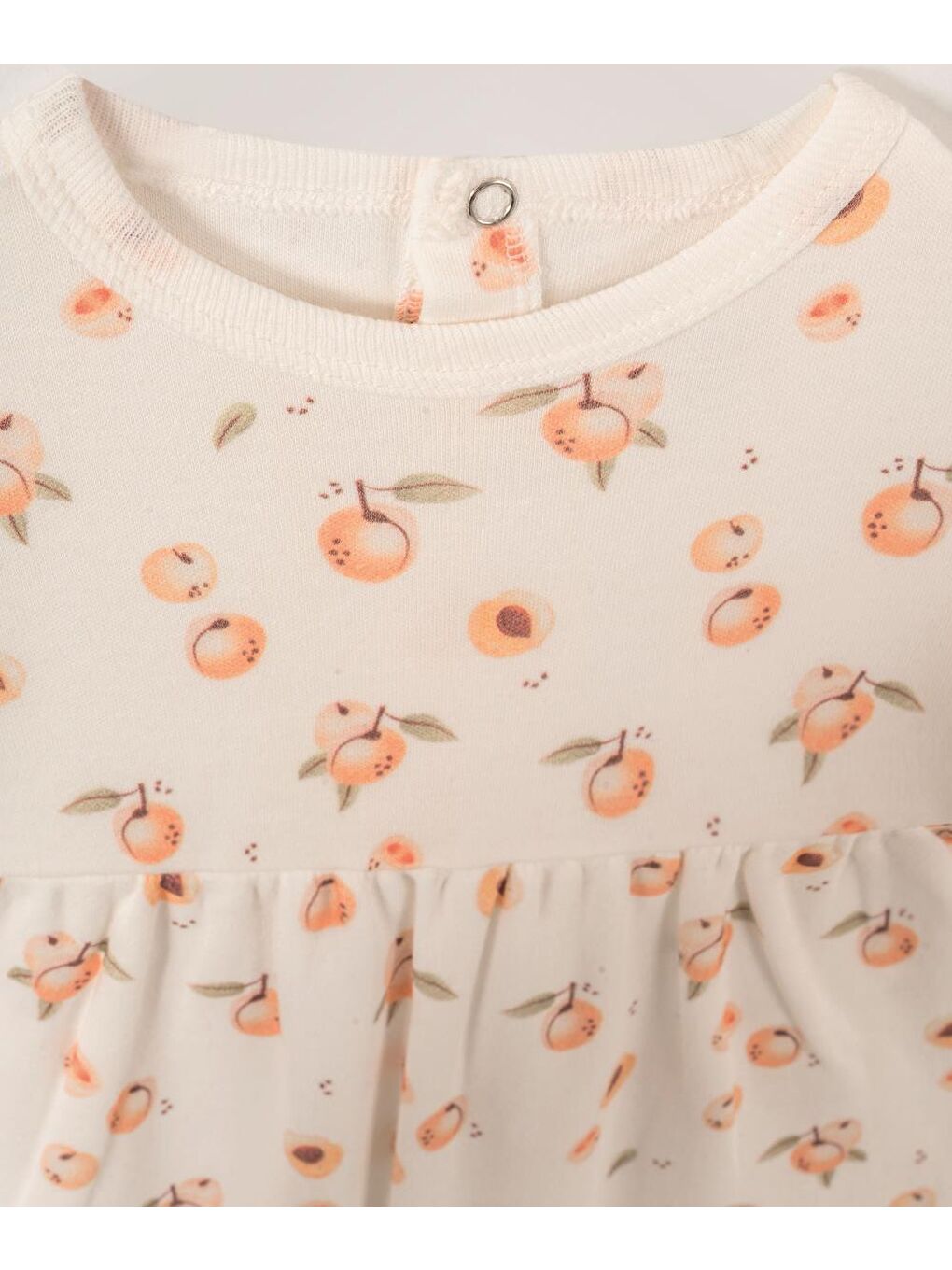 Ekru Apricot Fırfırlı Atlet Tulum-4