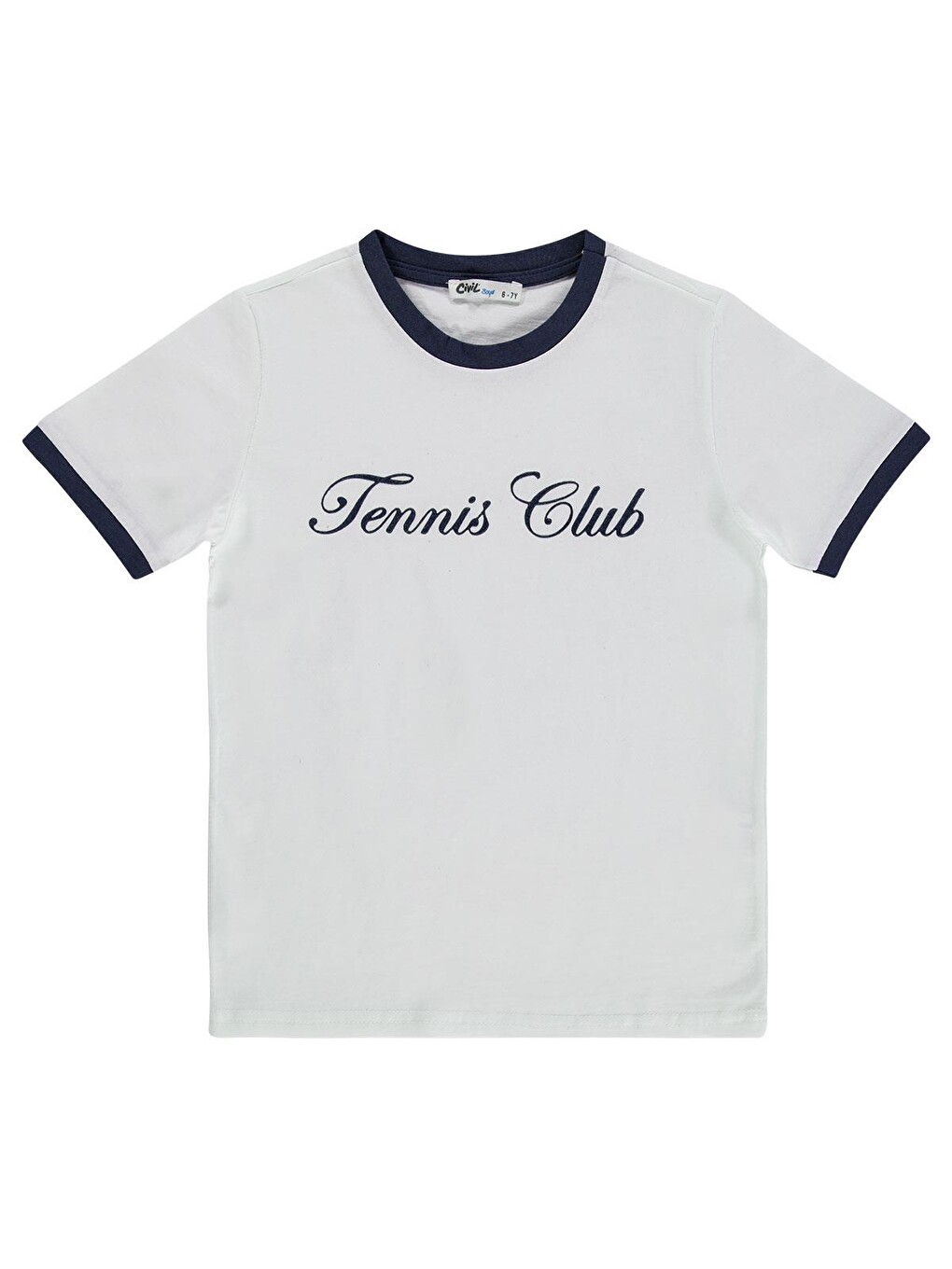 Boys Tennis Club Baskılı 6-9 Yaş Tişört - Lacivert