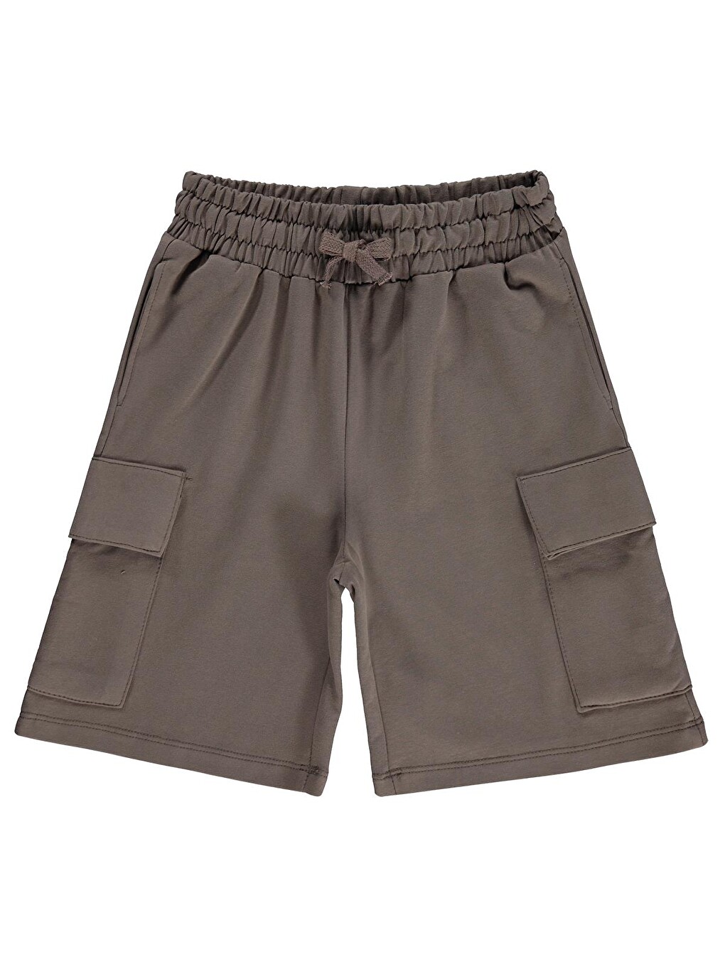 Boys Basic Kargo Cepli 6-9 Yaş Kapri - Kahverengi