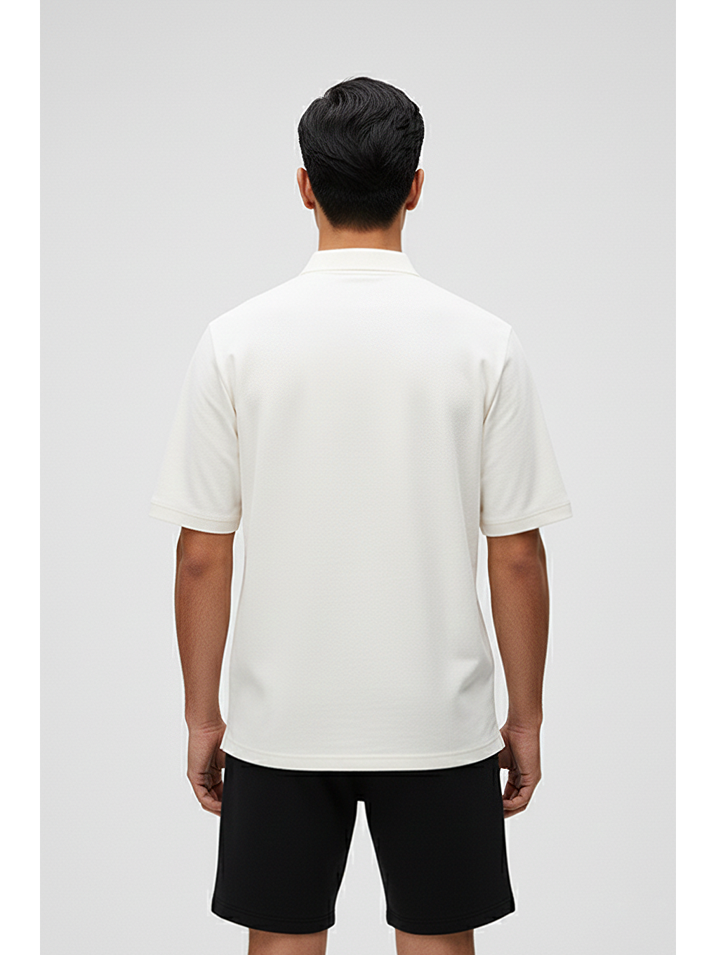 City Walker Beyaz Polo Yaka Erkek Tişört-2