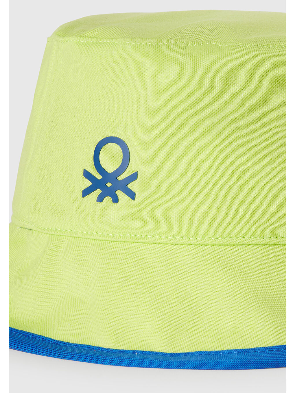 Erkek Çocuk Sarı Desenli Önü Logo Detaylı Çift Taraflı Bucket Şapka-2