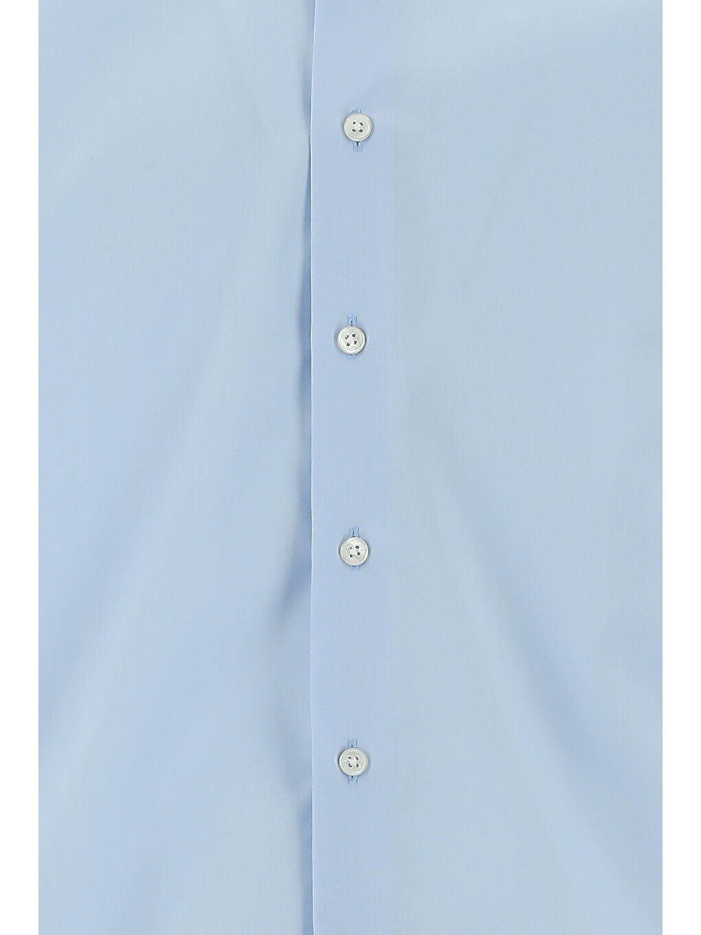 Mavi Uzun Kol Slim Fit Dar Kesim Non Iron Ütü Gerektirmeyen Pamuklu Düğmeli Yaka Büyük Beden Gömlek-6