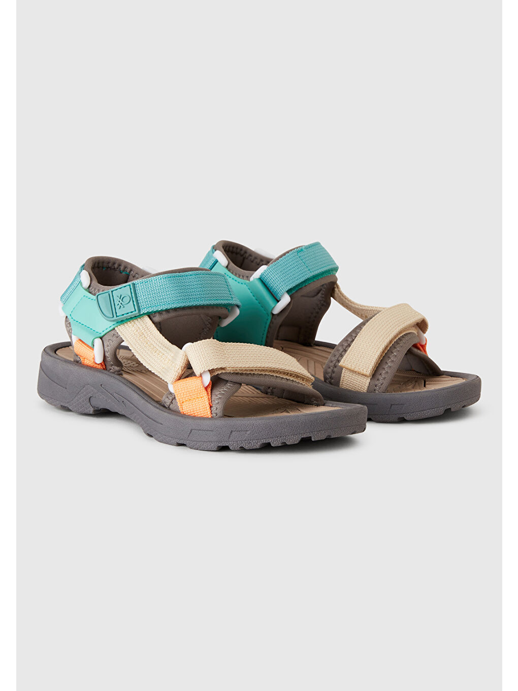 Erkek Çocuk Antrasit Çift Bantlı Cırt Cırtlı Sandalet-2