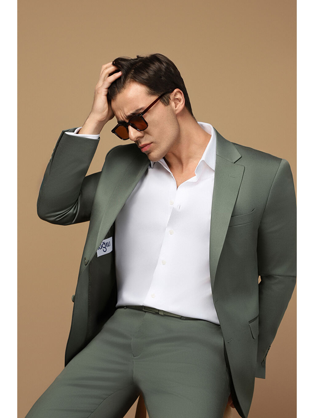 Beyaz Uzun Kol Slim Fit Dar Kesim Non Iron Ütü Gerektirmeyen Pamuklu Düğmeli Yaka Büyük Beden Gömlek-1