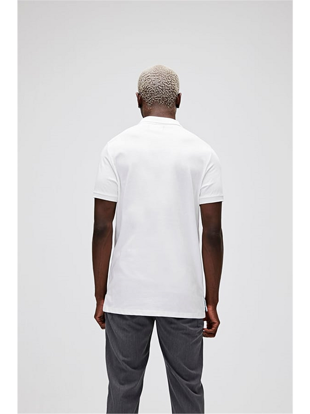 Rixon Beyaz Polo Yaka Erkek Tişört-1