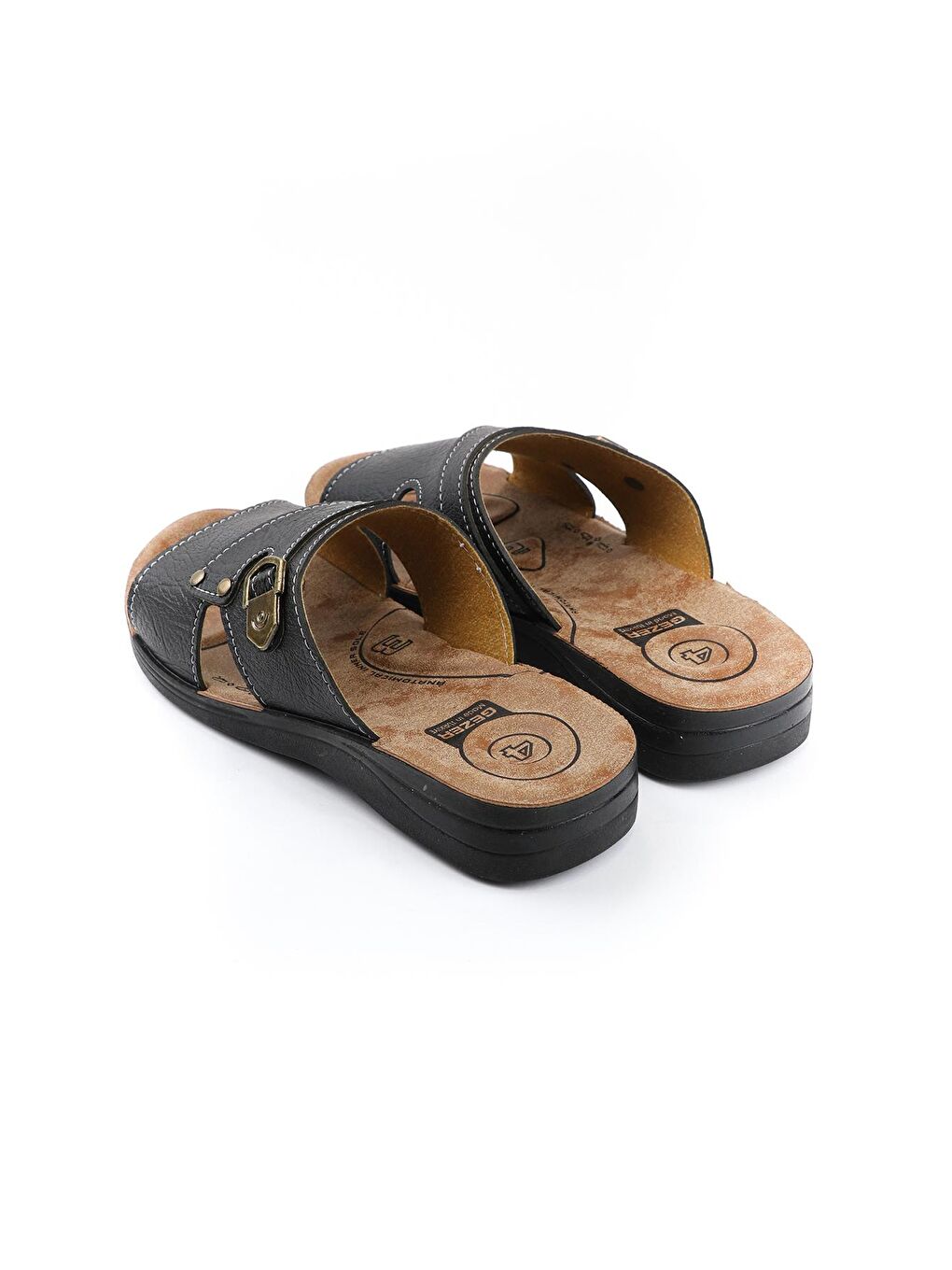 Siyah Yazlık Anatomik Taban Erkek Terlik-1