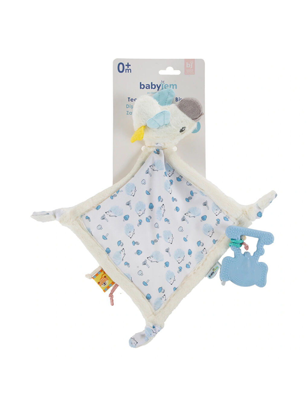 926 Birdy Diş Kaşıyıcılı + Silikon Emzik Hediyeli Uyku Arkadaşım Mavi-5