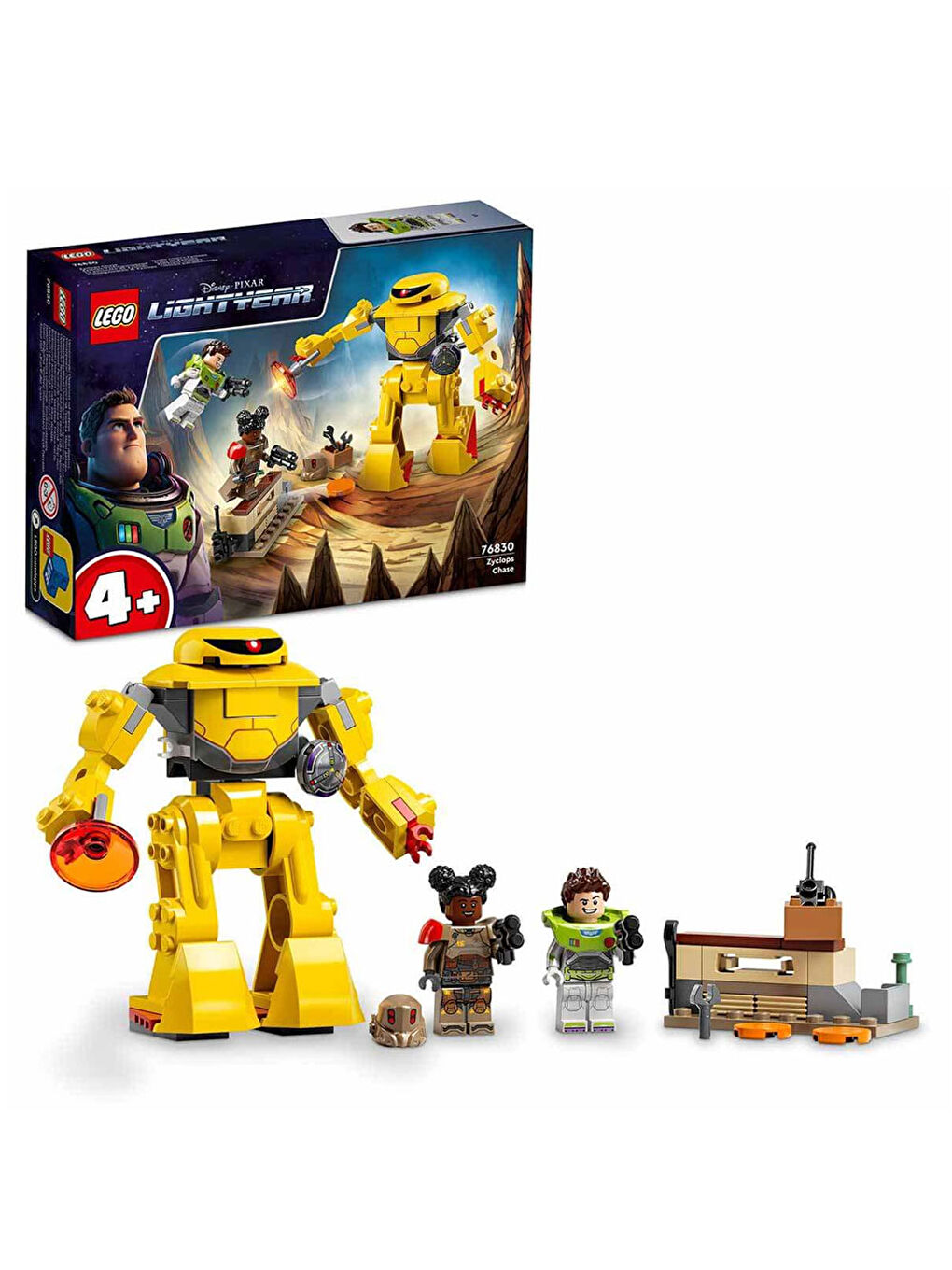 Lego Renksiz Disney ve Pixar Lightyear Zyclops Takibi Yapım Seti 76830