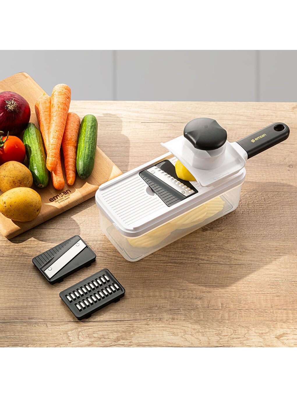 Beyaz Smart Hazneli Dilimleyici 3 Parça