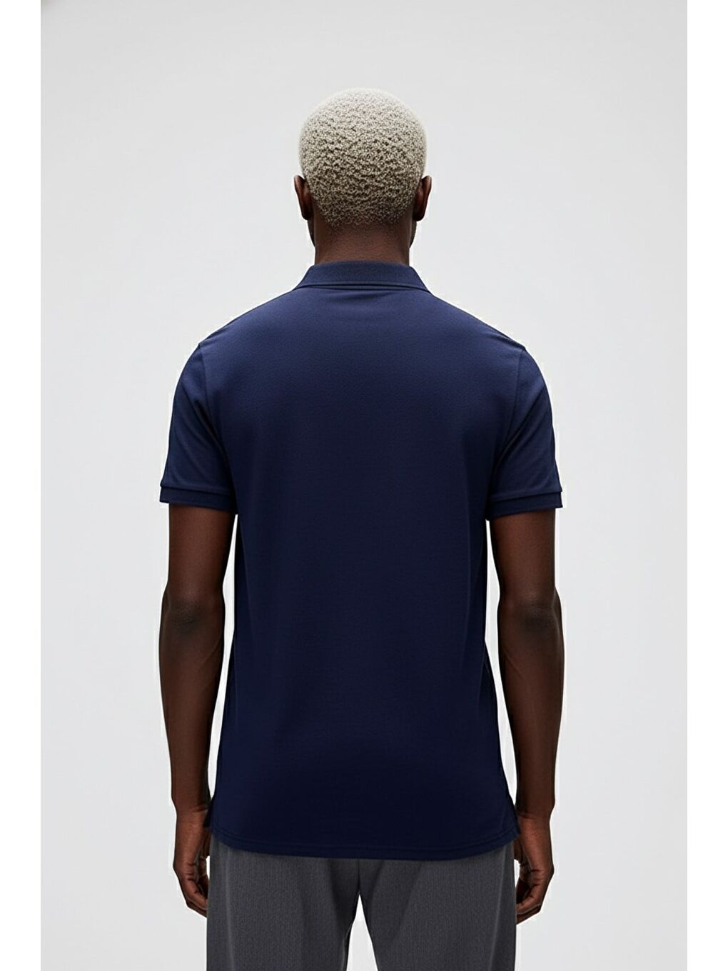 Gabriel Lacivert Polo Yaka Erkek Tişört-2