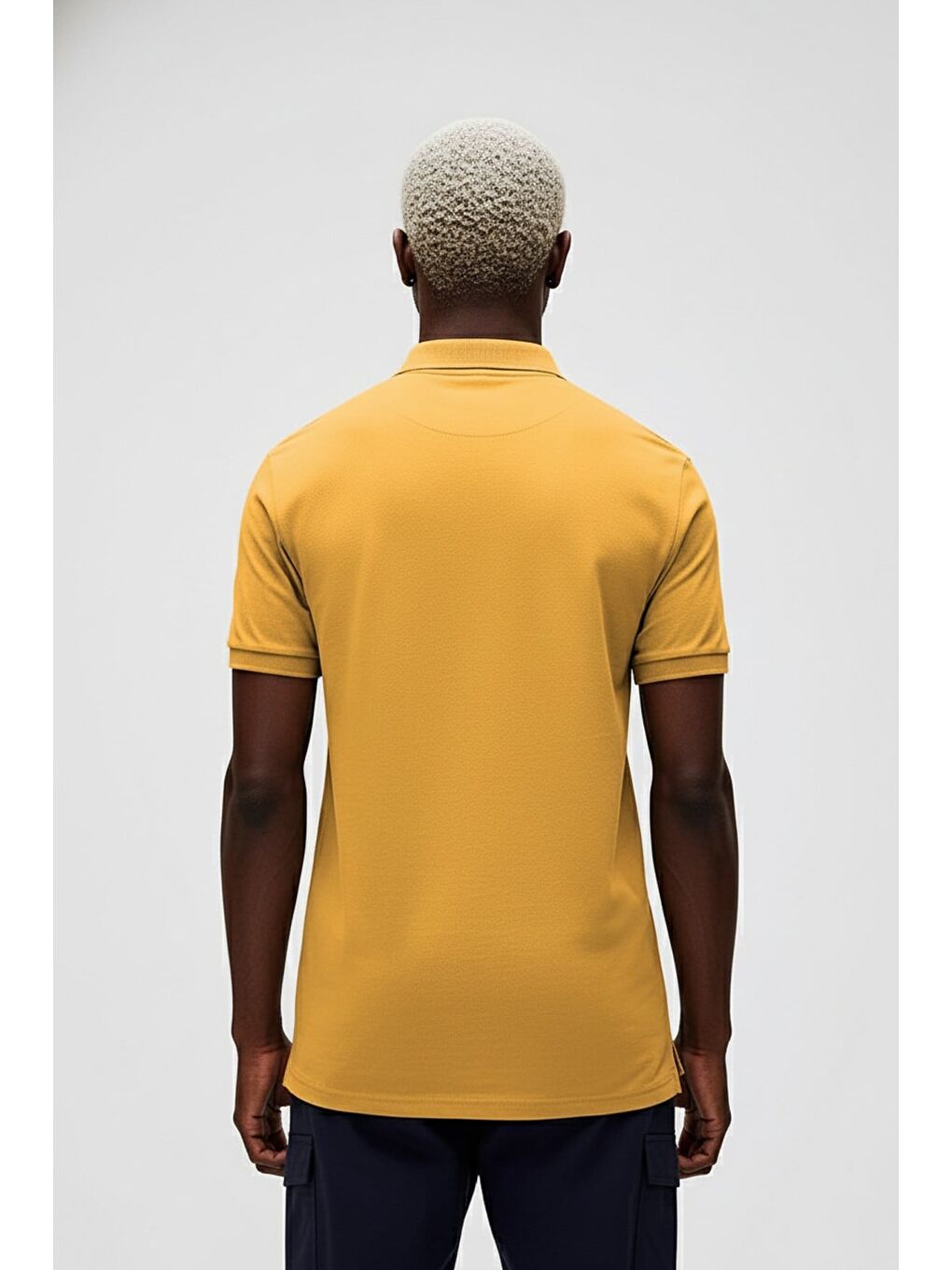 Gabriel Sarı Polo Yaka Erkek Tişört-2