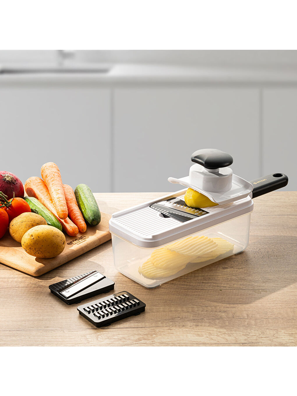 Beyaz Smart Hazneli Dilimleyici 3 Parça-2