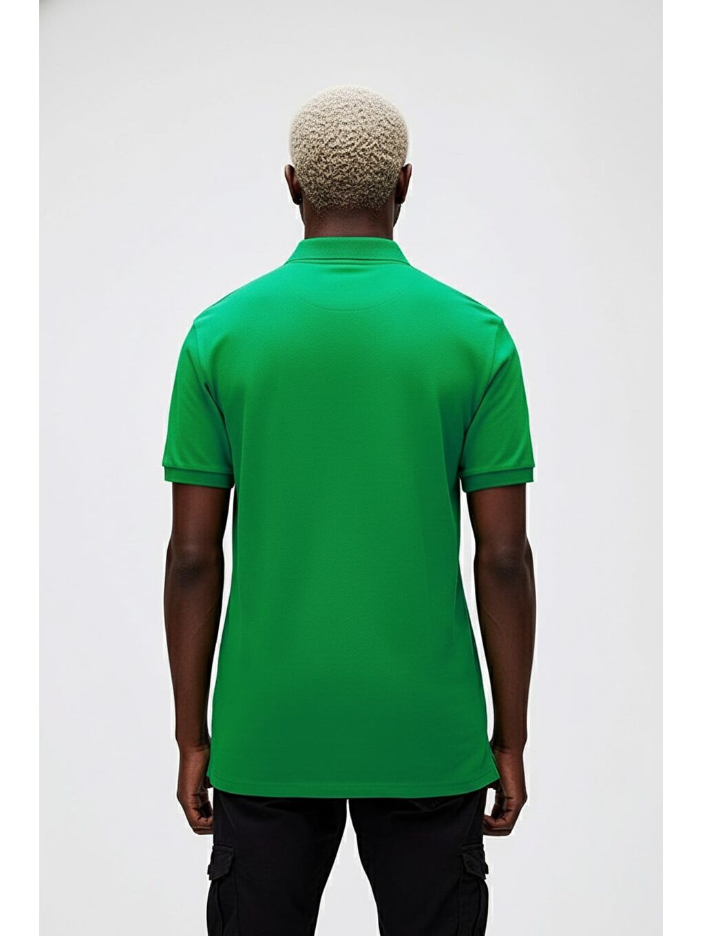 Gabriel Yeşil Polo Yaka Erkek Tişört-2