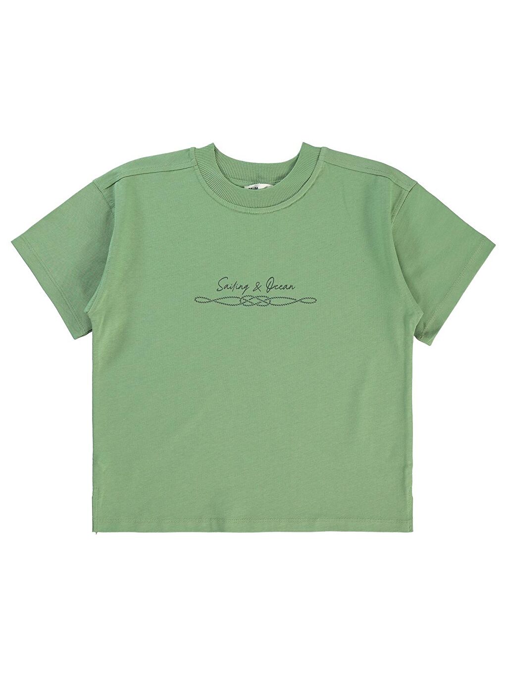 Boys Erkek Çocuk Tişört 6-9 Yaş Açık Haki