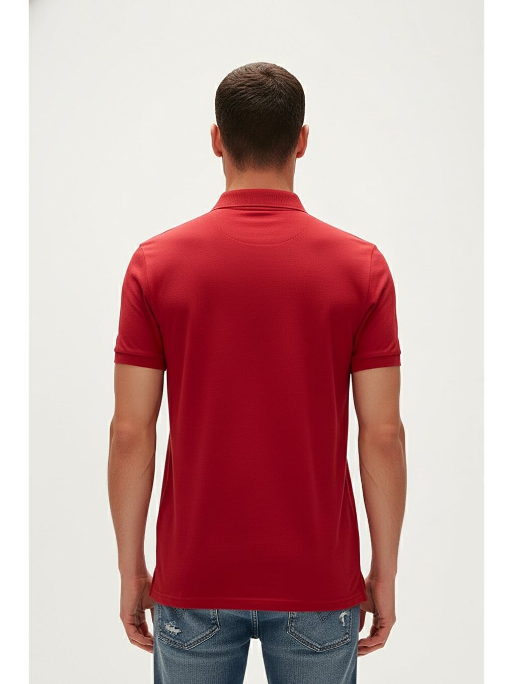 Gabriel Kırmızı Polo Yaka Erkek Tişört-2