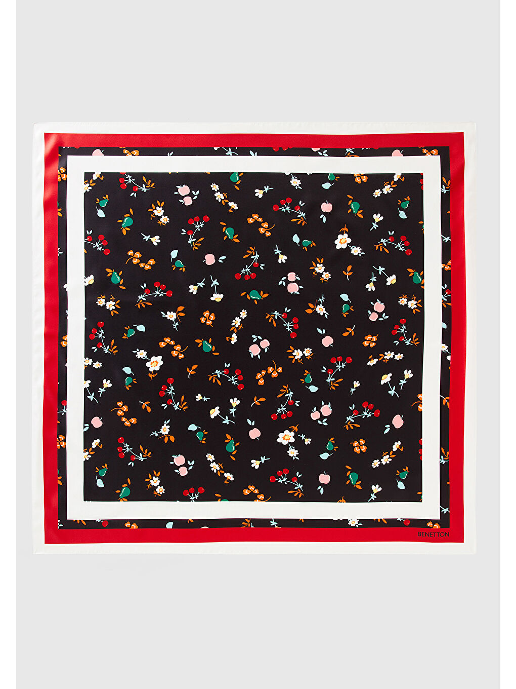 Karışık Kadın Meyve Desenli Fular