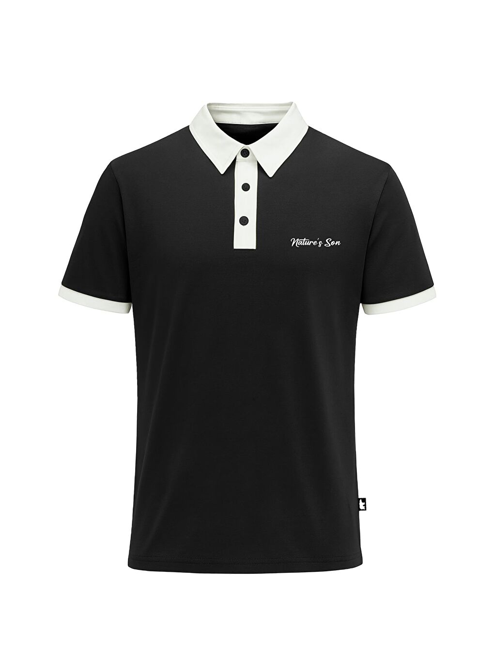 Awake Siyah Polo Yaka Erkek Tişört-3