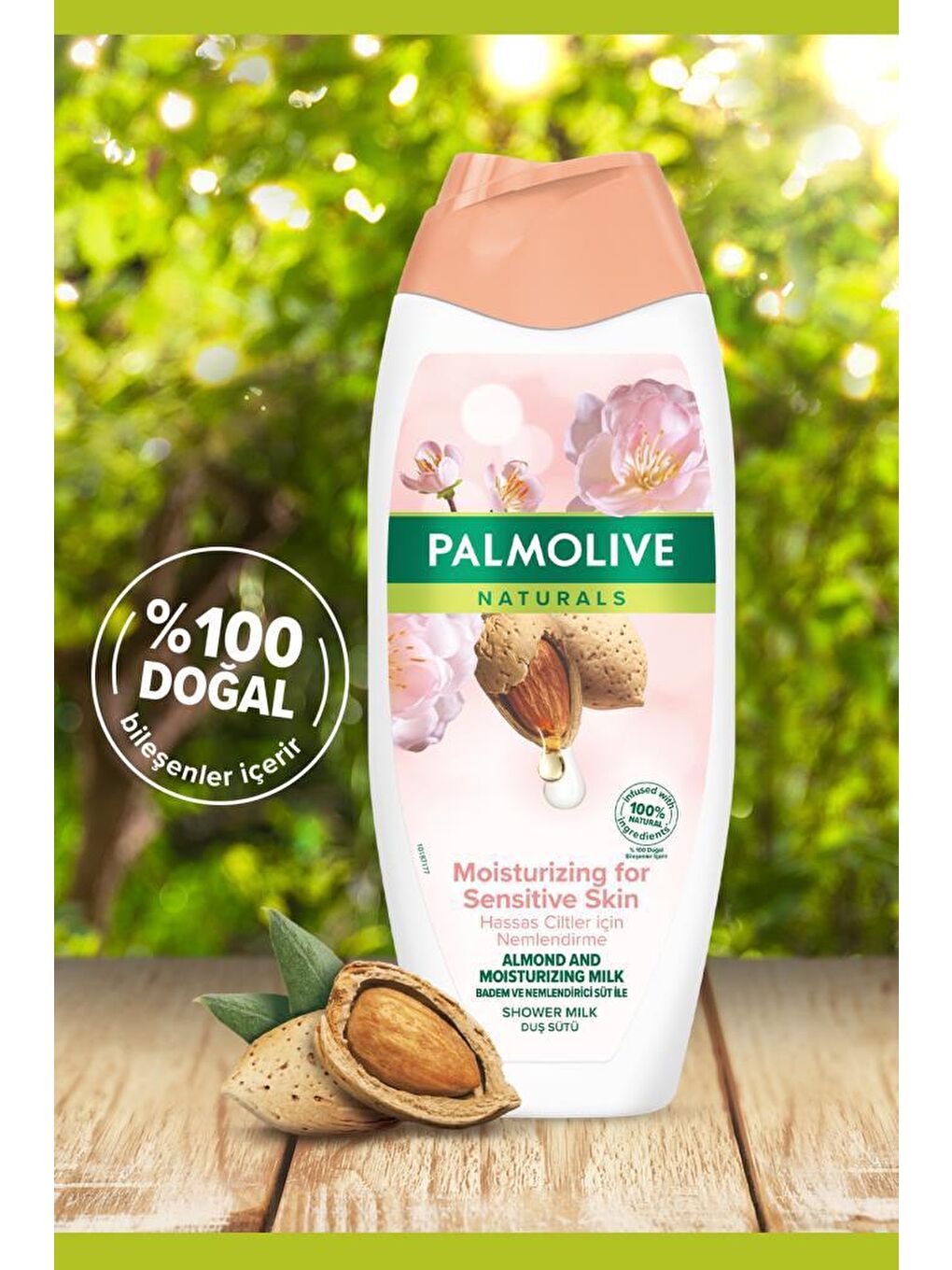 Palmolive Beyaz Naturals Badem ve Nemlendirici Süt İle Hassas Ciltler İçin Duş Jeli 500 ml x2 Adet - 3