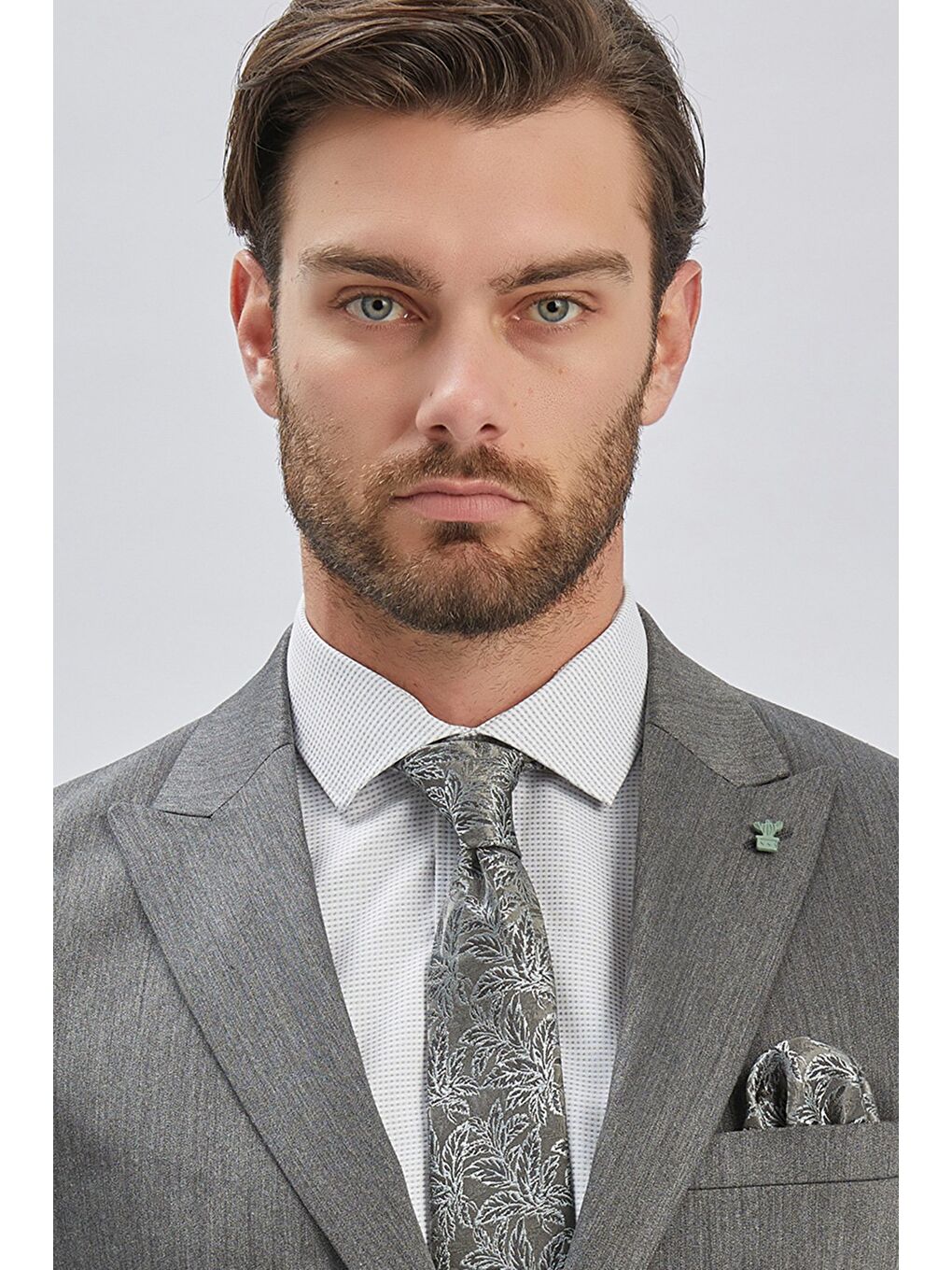 Antrasit Düz 6 Drop Slim Fit Classic Takım Elbise 1001240173-6