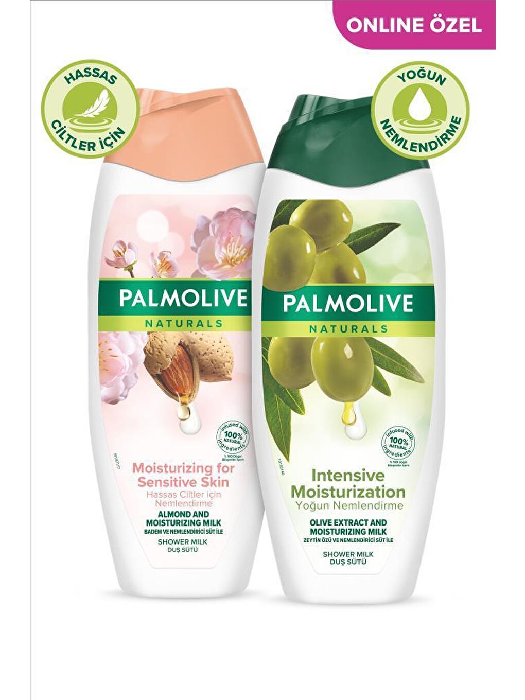 Palmolive Beyaz Naturals Hassas Ciltler İçin Badem ve Yoğun Nemlendirici Zeytin Özü Duş Jeli 500 ml x2Adet - 8