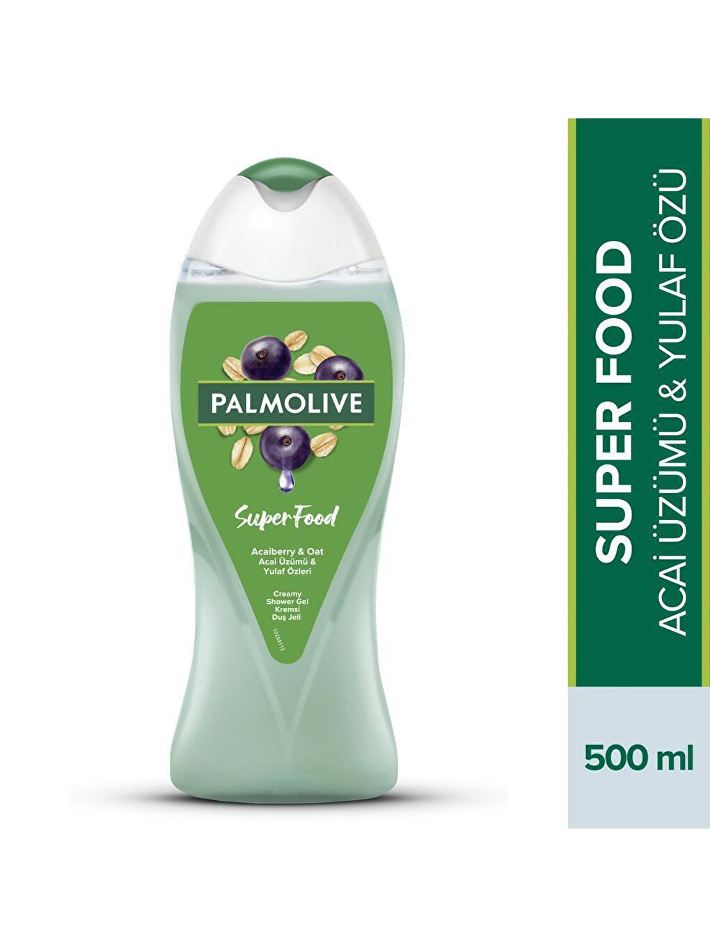 Palmolive Yeşil Duş Jeli Superfood Acai Üzümü & Yulaf 500 ml