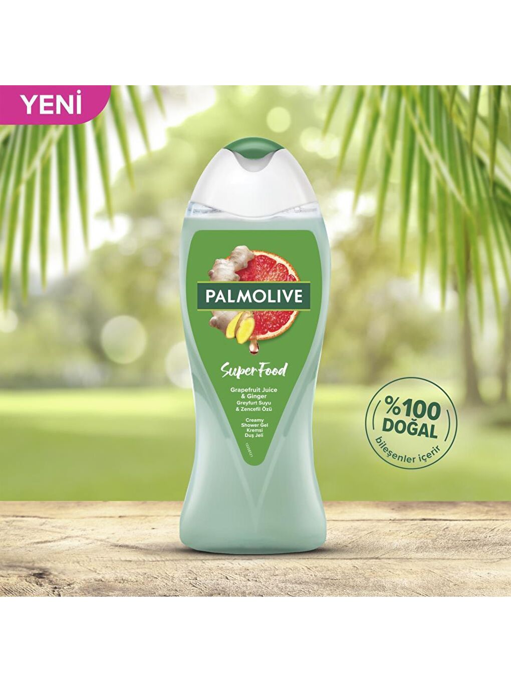 Palmolive Yeşil Duş Jeli Superfood Greyfurt Suyu & Zencefil Özü 500 ml - 1