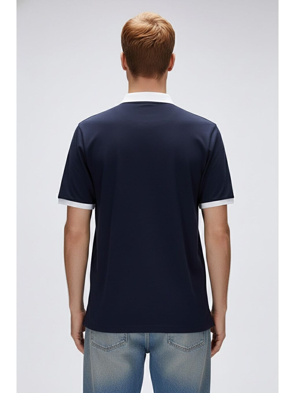 Awake Lacivert Polo Yaka Erkek Tişört-2