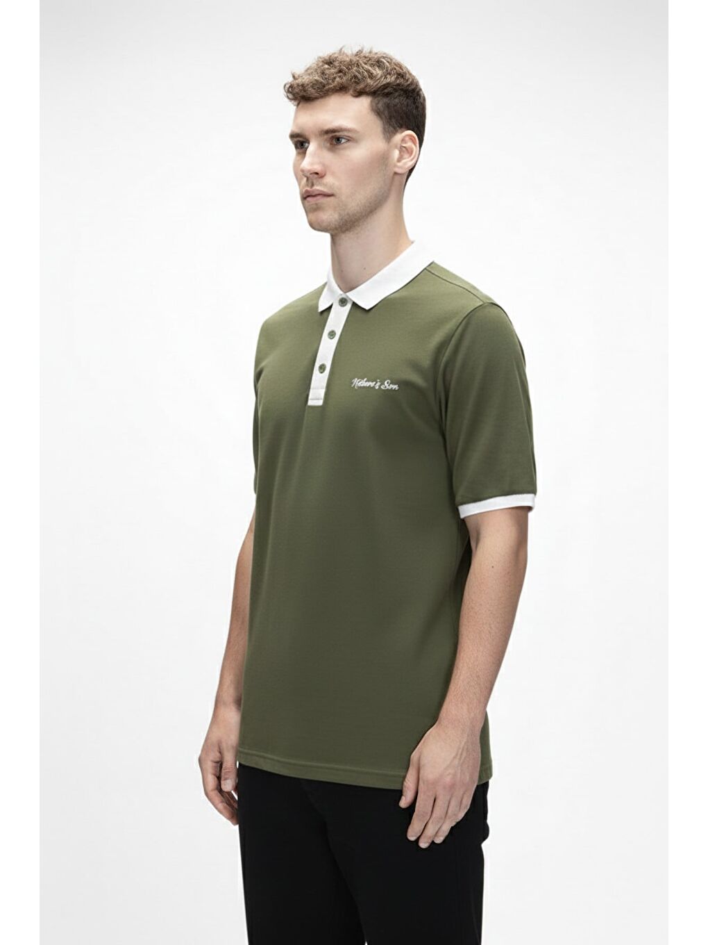 Awake Soluk Yeşil Polo Yaka Erkek Tişört-1