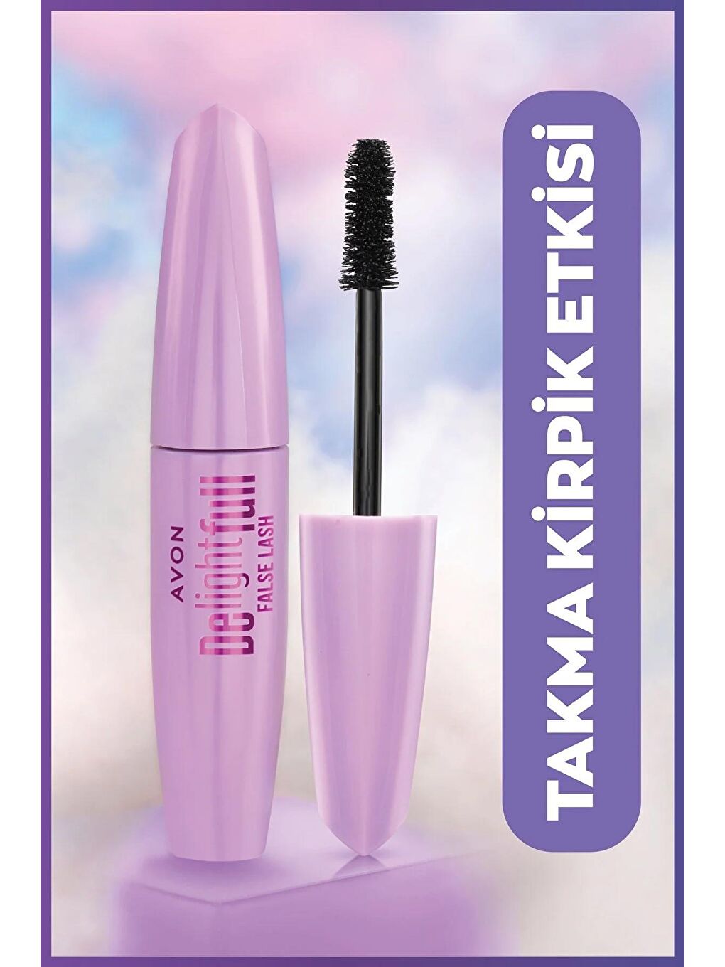 AVON Delightfull False Lash Maskara 10 Ml. Blackest Black - 1