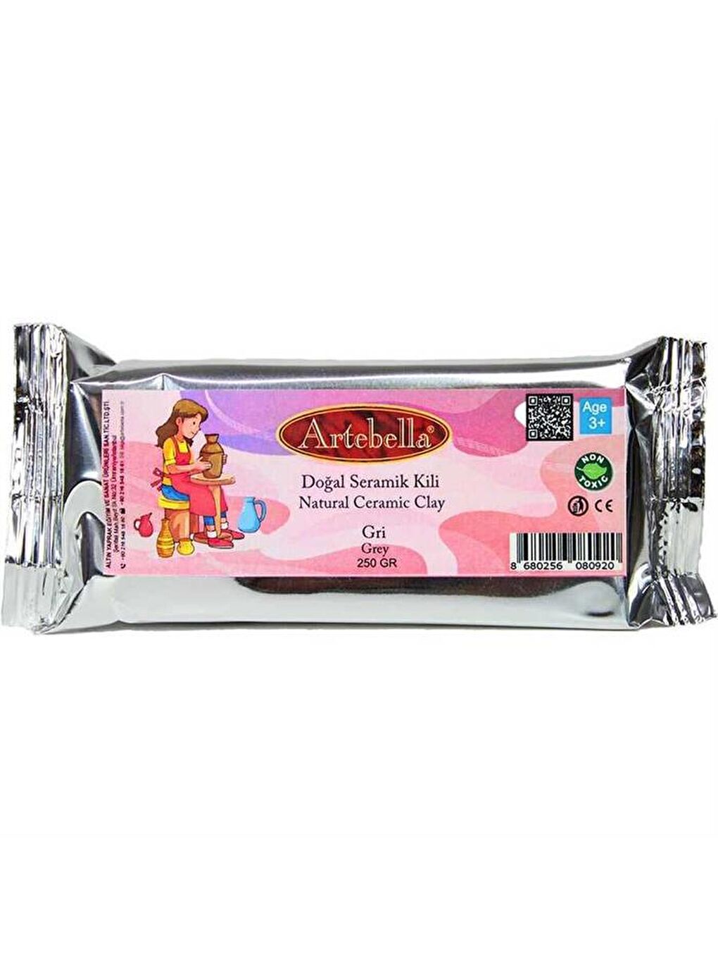 Artebella Karışık Doğal Seramik Kili Beyaz 250gr