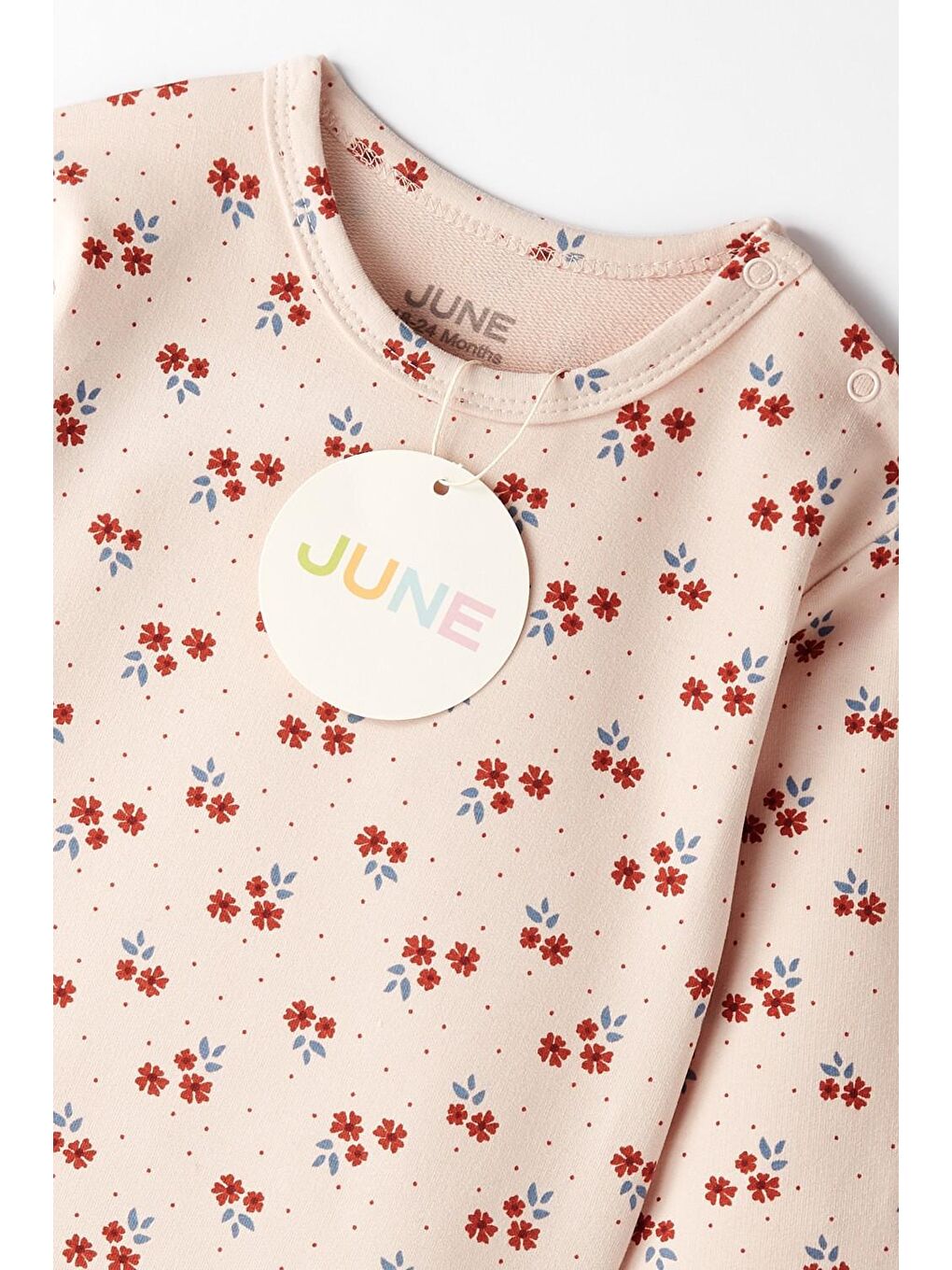 June Pembe Desenli Bebek Pijama - 3