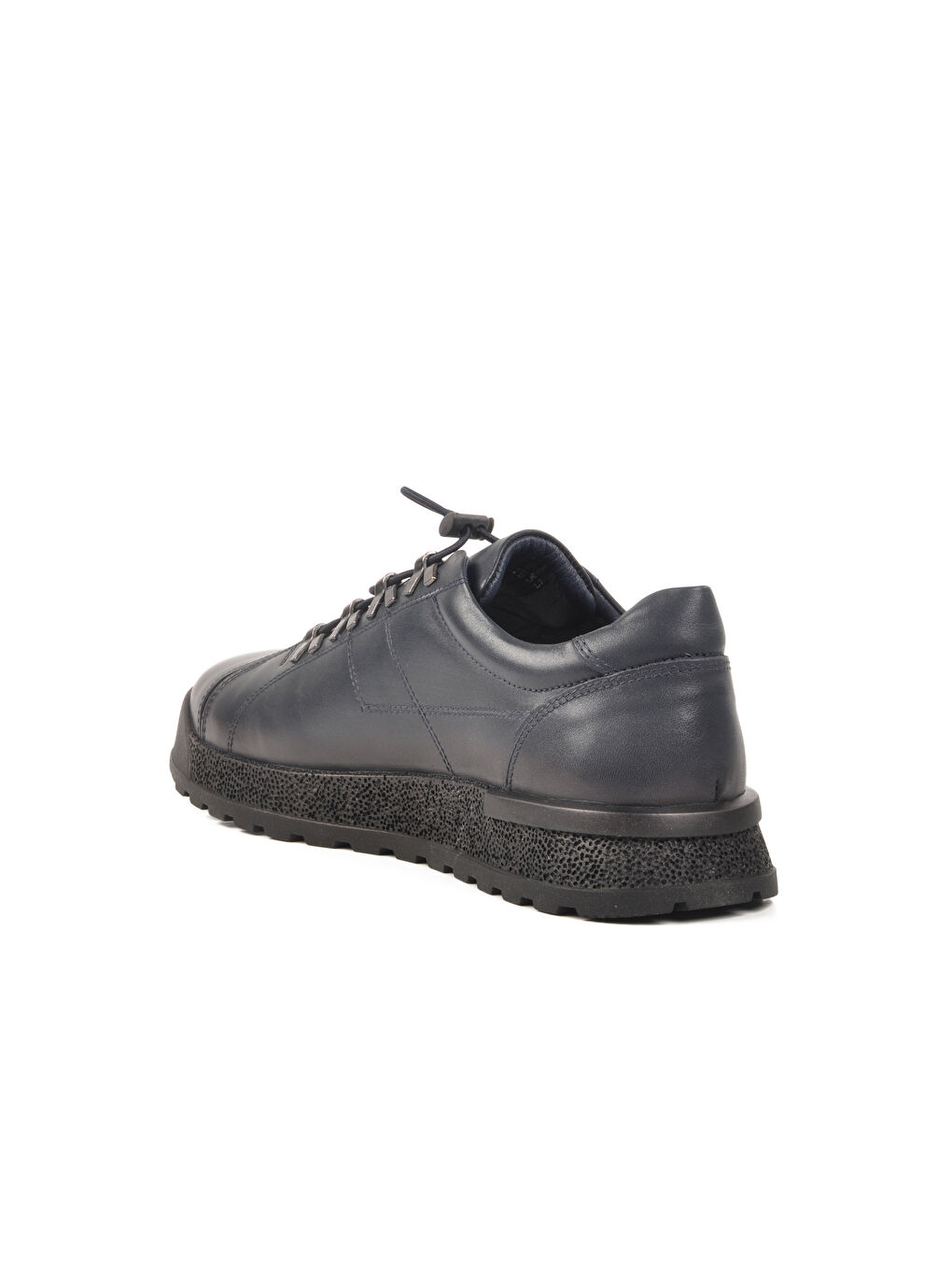 Lacivert Hakiki Deri Erkek Casual Ayakkabı 3K1820 M-3