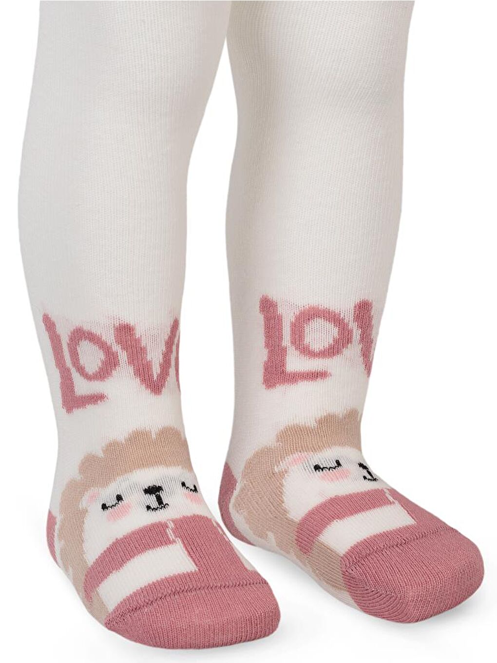 Baby Love 6- Bebek Kız Külotlu Çorap - Ekru 18 Ay-1