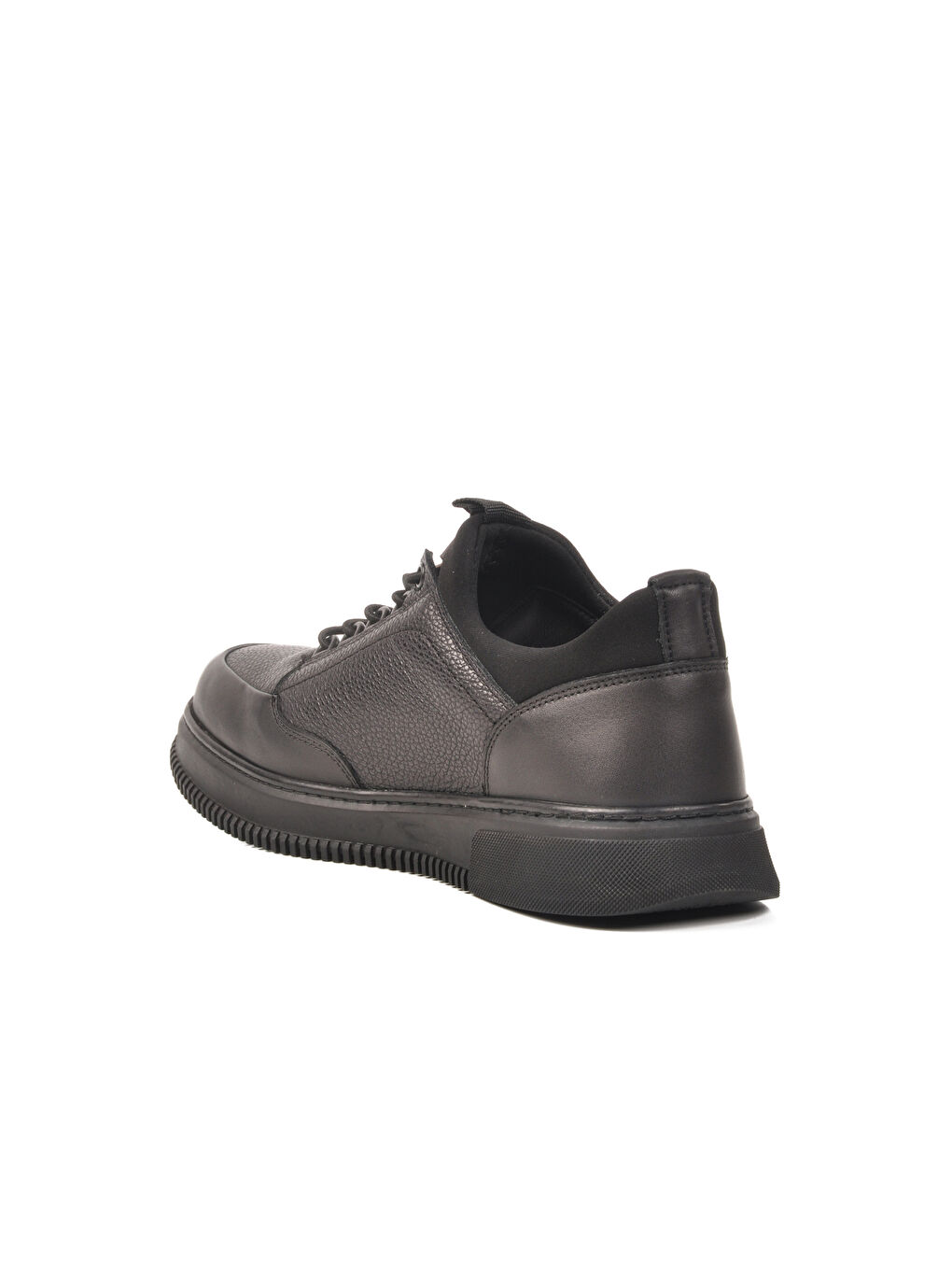 Siyah Hakiki Deri Erkek Casual Ayakkabı 3K1235-2297 M-3