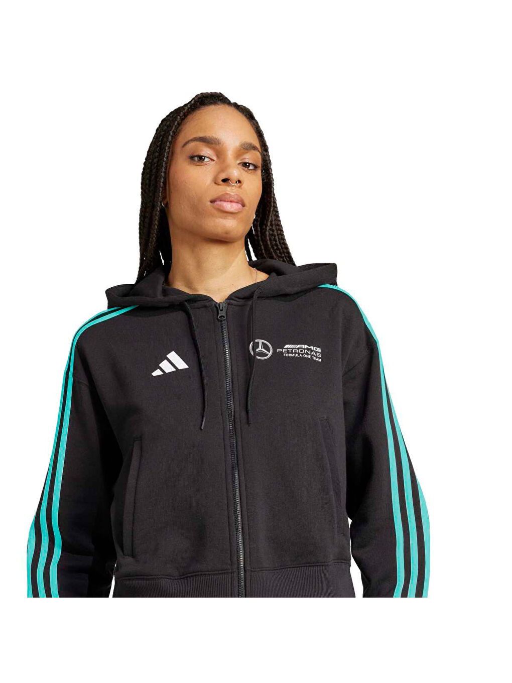 Mercedes DNA Kadın Siyah Ceket-4