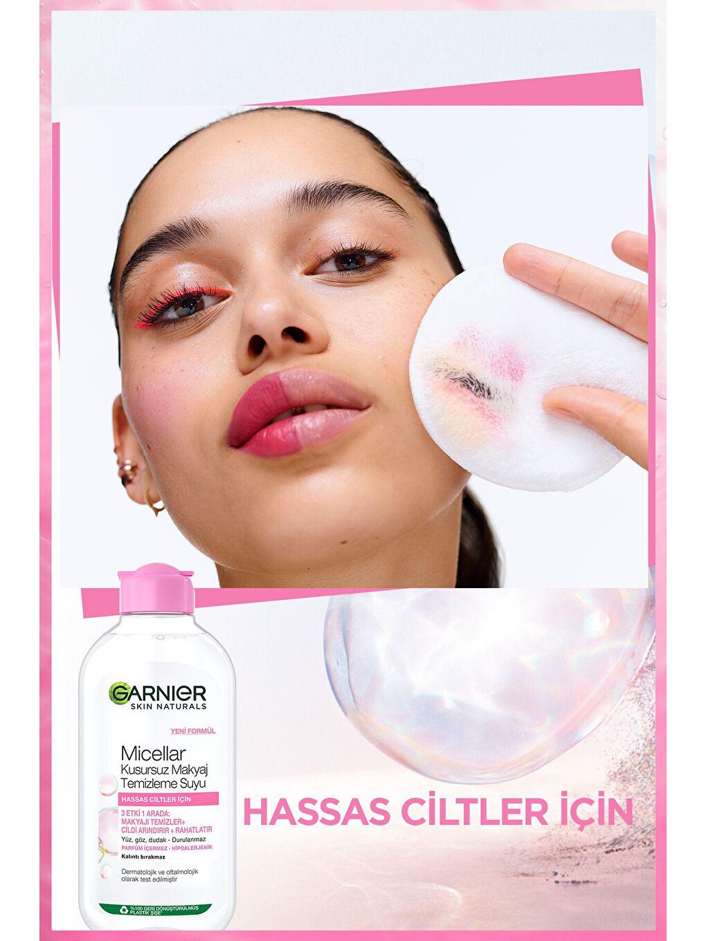 GARNIER Renksiz Micellar Kusursuz Makyaj Temizleme Suyu 400 ml x 2 Adet - 3