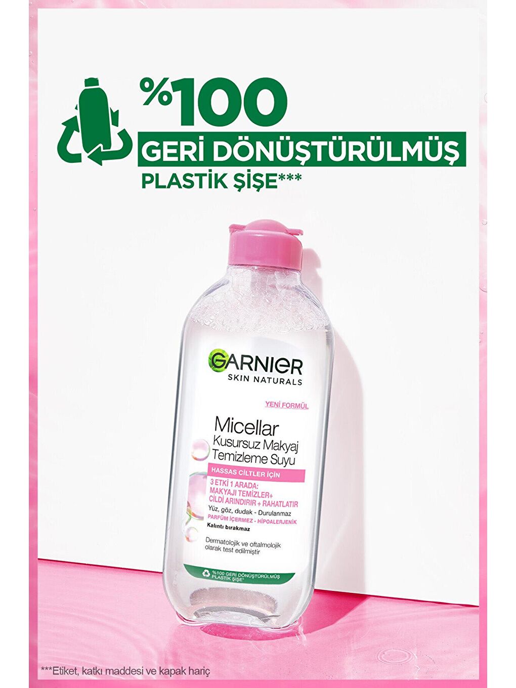 GARNIER Renksiz Micellar Kusursuz Makyaj Temizleme Suyu 400 ml x 2 Adet - 5