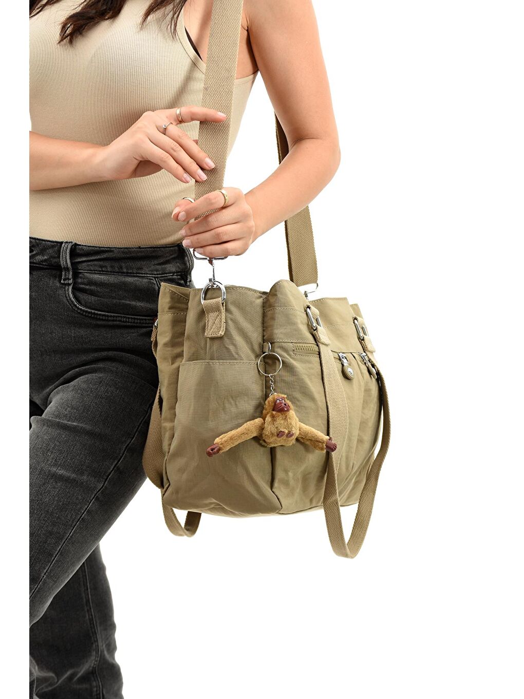 Haki Montello Çok Bölmeli Fonksiyonel Omuz ve Postacı Çantası BP-4858O-3