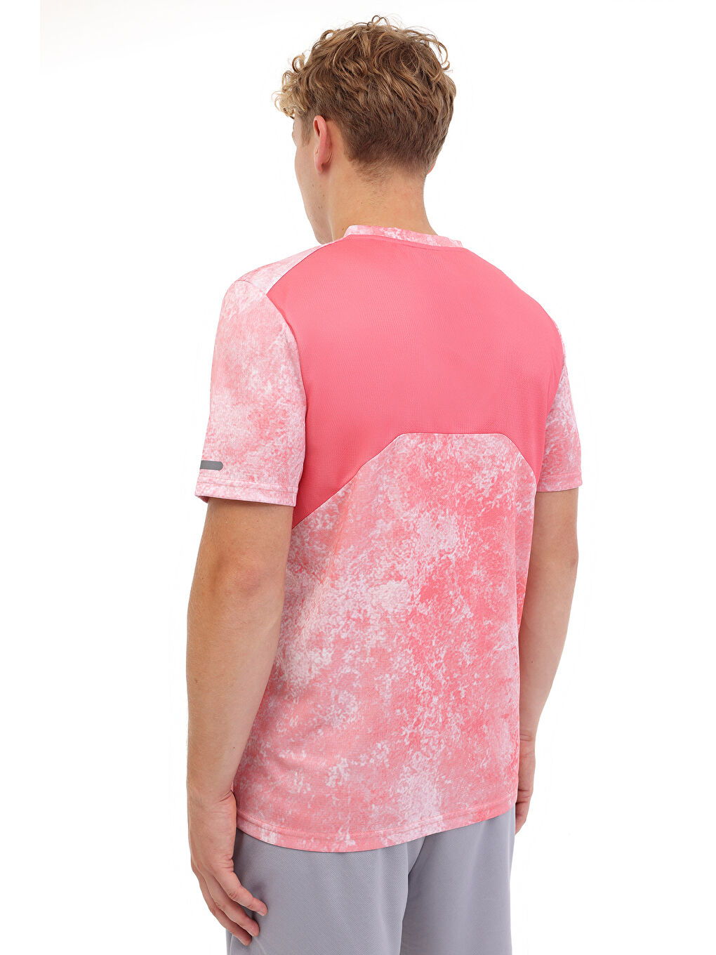 Pembe ML CORAL 11PRF103 5FX CORAL Erkek Kısa Kol T-Shirt-1