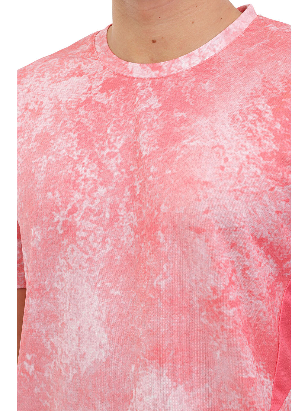 Pembe ML CORAL 11PRF103 5FX CORAL Erkek Kısa Kol T-Shirt-3