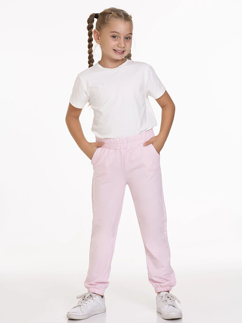 Pembe Kız Çocuk Basic Eşofman Altı 54852-3