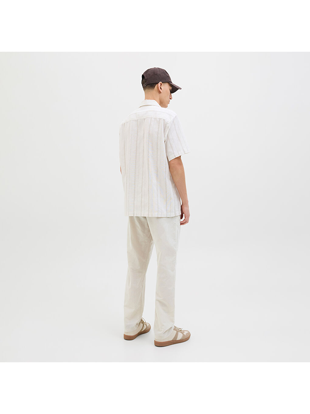 Kane Summer Linen Blend Jogger Erkek Bej Pantolon-2