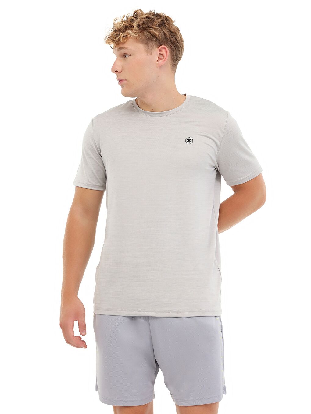 MB CT1328 MLN T-SH 5PR Gri Erkek Kısa Kol T-Shirt