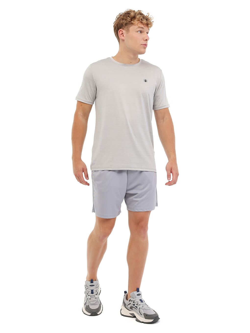 MB CT1328 MLN T-SH 5PR Gri Erkek Kısa Kol T-Shirt-2