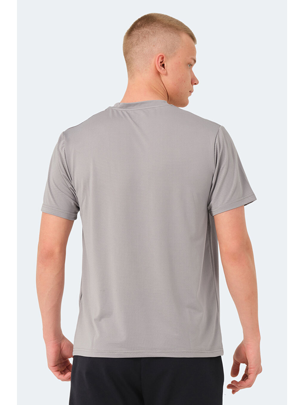 Karışık OSWIN 3 lü Set Erkek Tişört Beyaz - Gri - Siyah-5