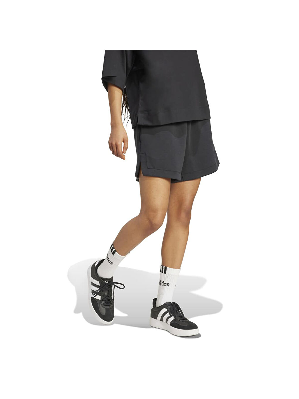 Soft Lux Kadın Siyah Şort-1