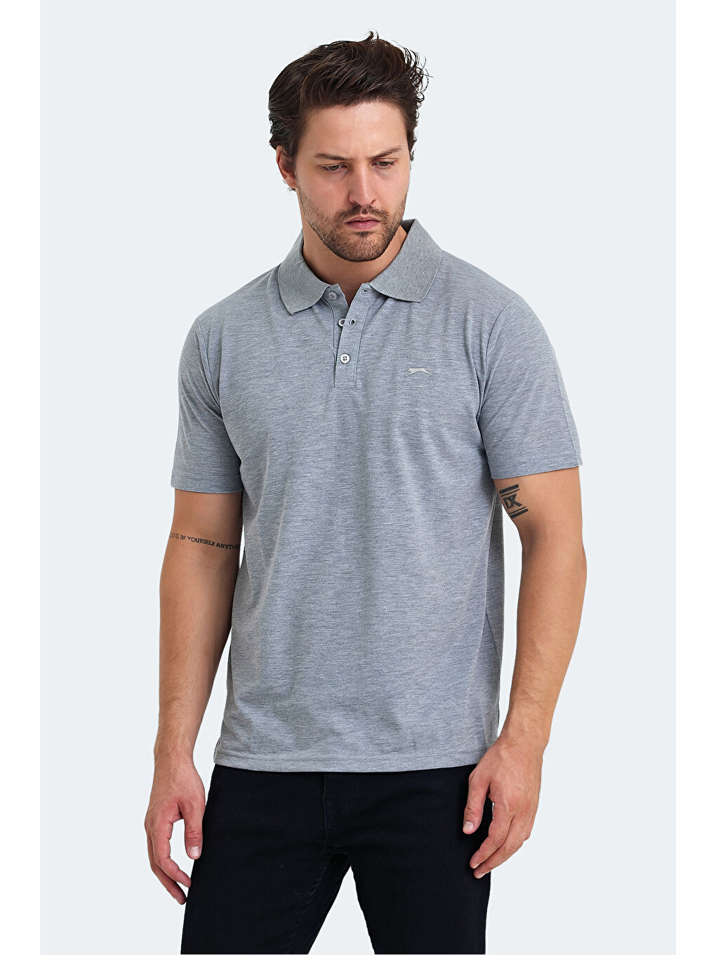 SOHO 3 lü Set Erkek %100 Pamuk Tişört Beyaz - Gri - Lacivert-2