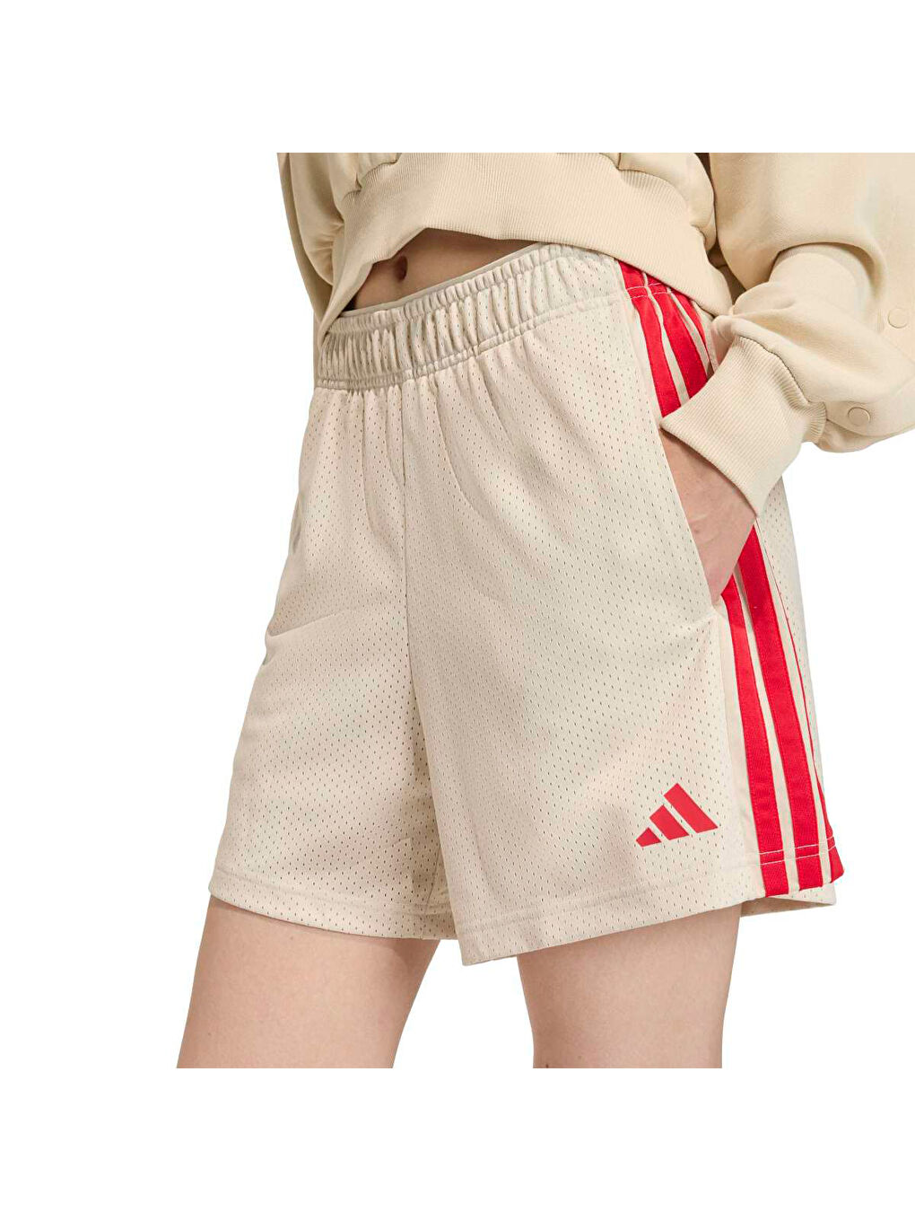 Stadium Kadın Ekru File Şort-1