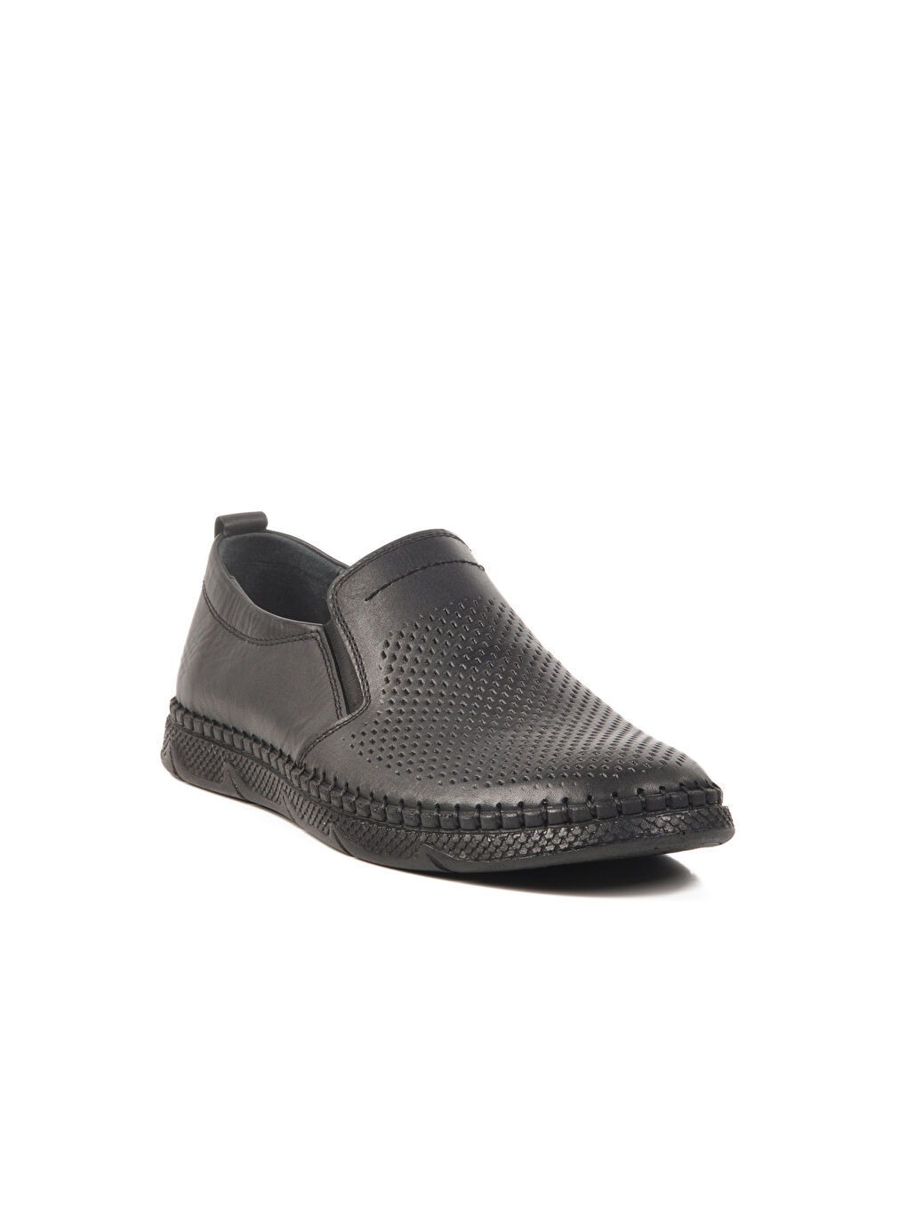 Siyah Hakiki Deri Erkek Casual Ayakkabı 3Y1671-172 M-2